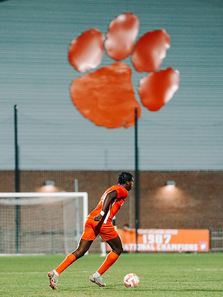 Clemson soccer player