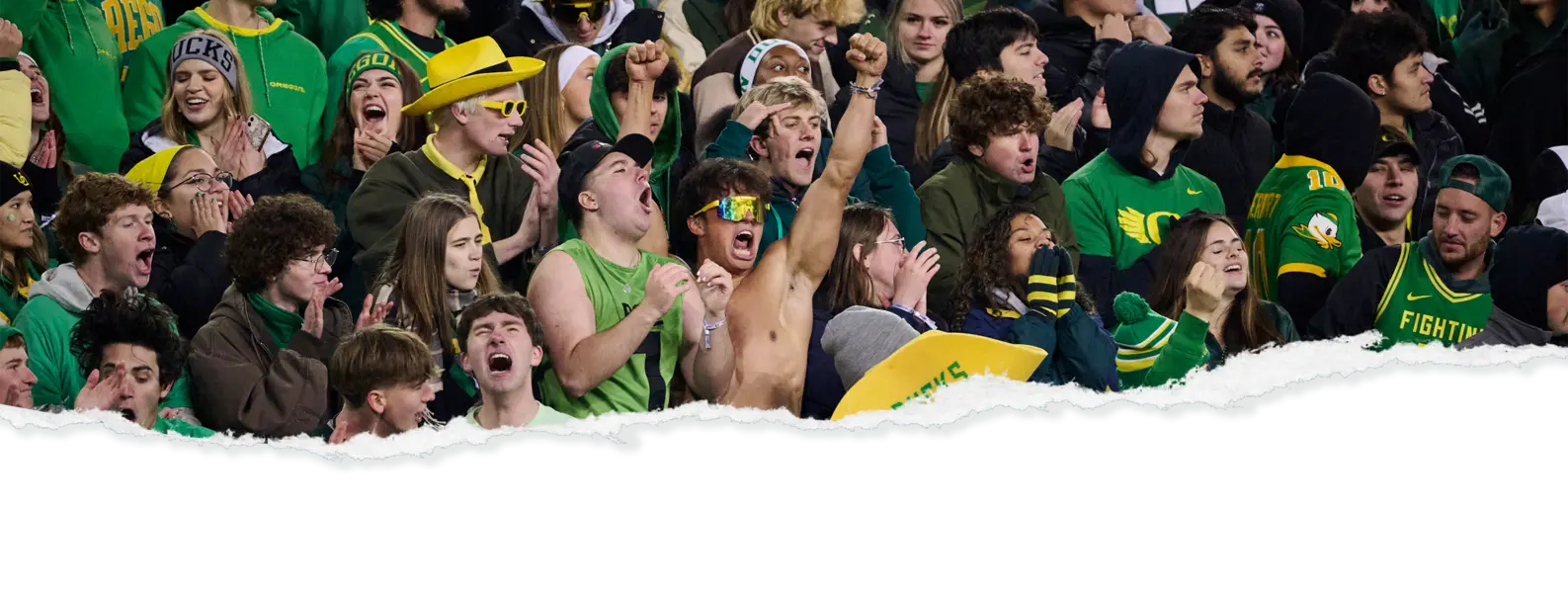 Oregon Football Fans at Autzen Stadium