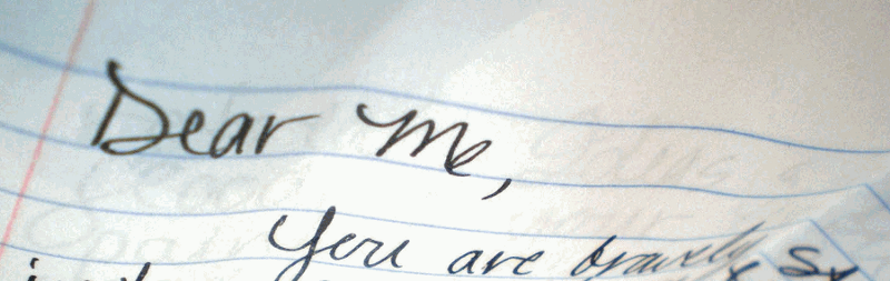 If you could write a letter to yourself, what would it say? Image via thereviewsarein.com