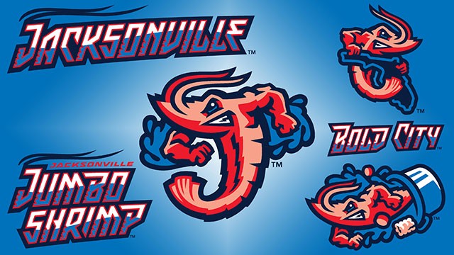 The Jacksonville Jumbo Shrimp were one of the four teams that boldly rebranded themselves for the 2017 season. Photo via Minor League Baseball