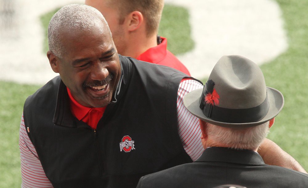 More often than not, Gene Smith can be seen with a smile on his face. (David Jablonski/Dayton Daily News)