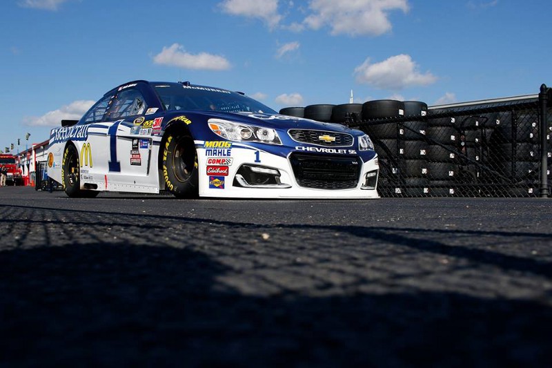 Jamie McMurray exits the garage during the 2016 season. Photo from Racing News.