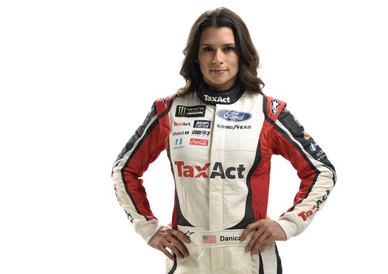 Danica Patrick at the 2017 NASCAR Media Day. Photo via Yahoo Sports