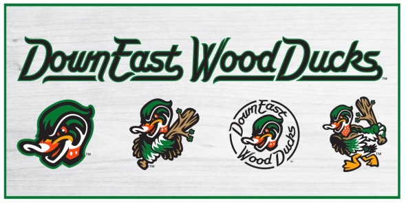 The new logos for the Down East Wood Ducks. Photo via milb.com