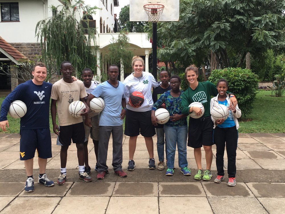 MOAM donated basketballs to kids in the Kenya orphanage in 2016. Photo via Drew Boe