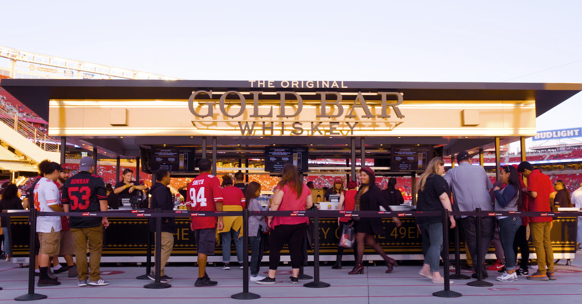 49ers Gold Bar Whiskey