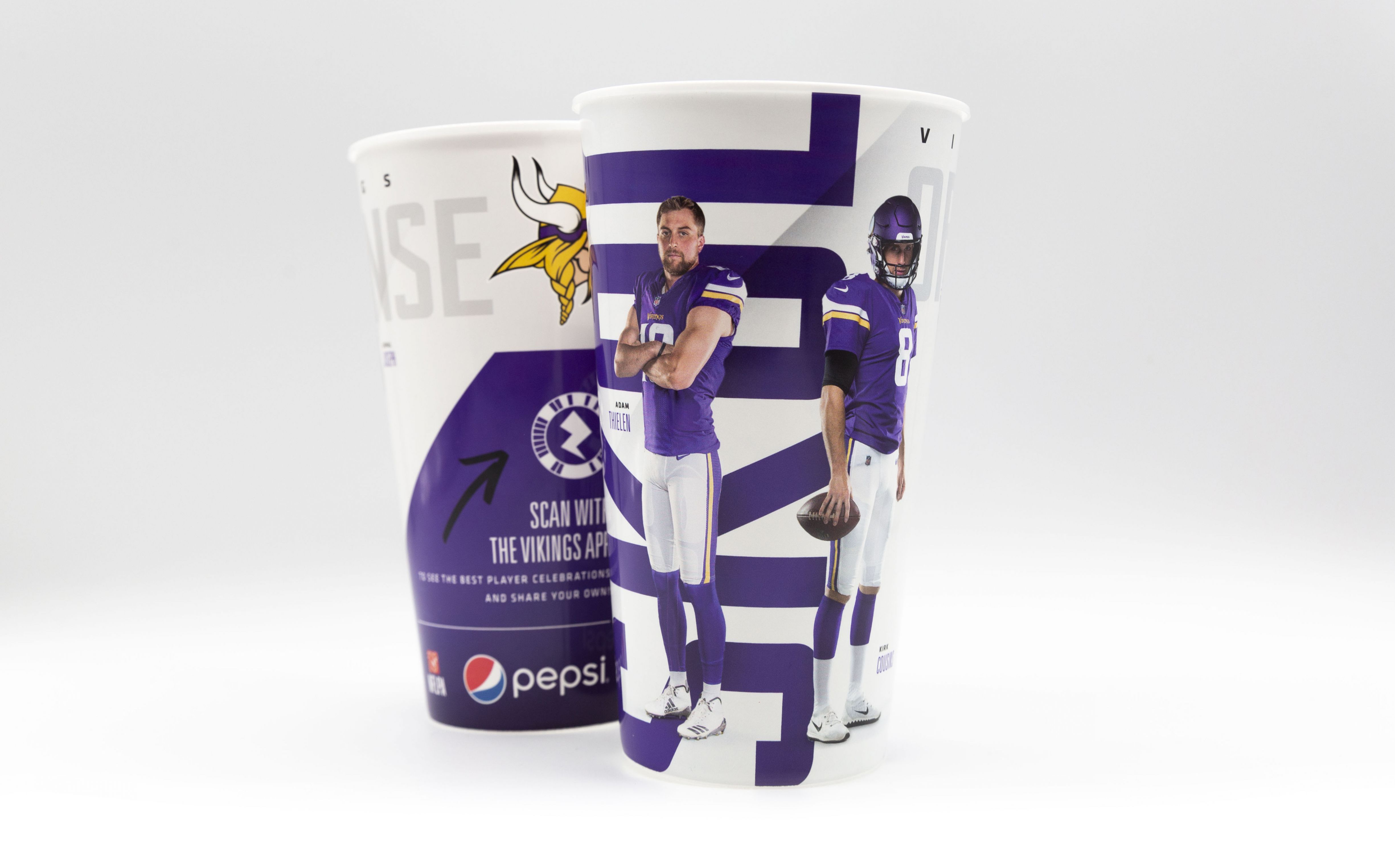 Minnesota Vikings Plastic Tailgate Cups - Set of 4