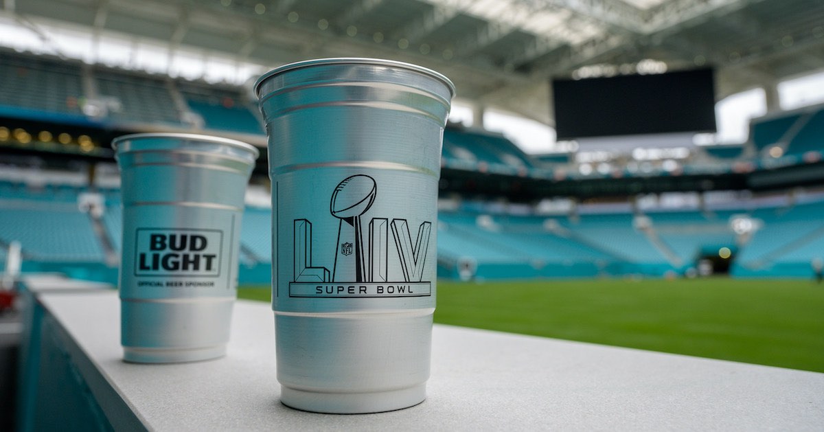 Hard Rock Stadium aluminum cups