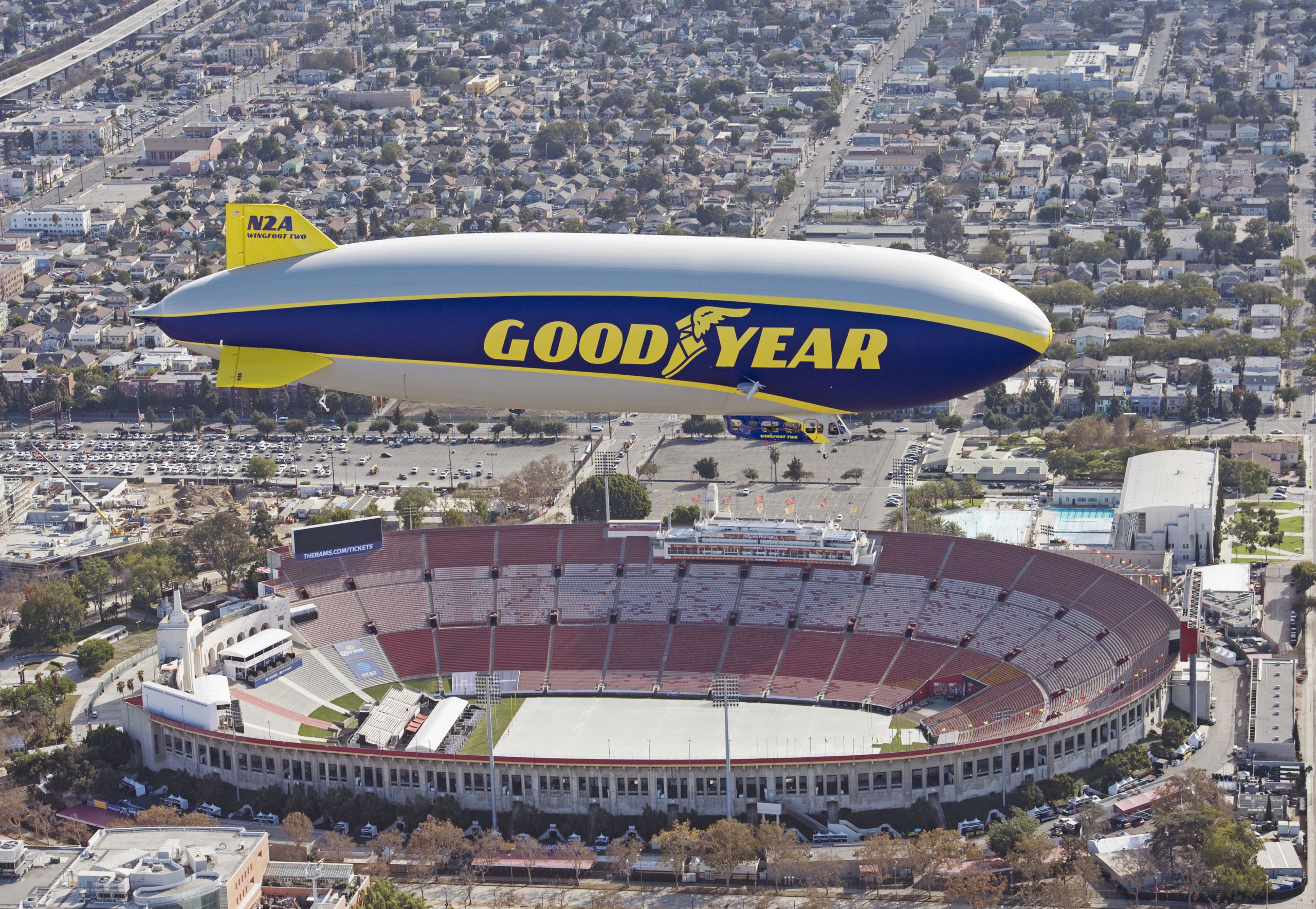 A look back at and inside the Goodyear Blimp