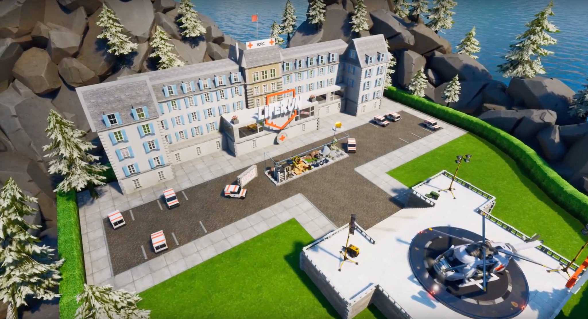 Red Cross Liferun mode in Fortnite