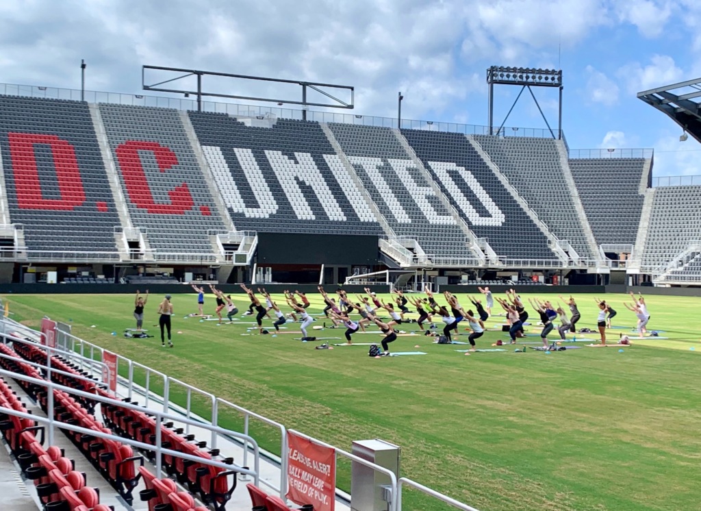 Audi Field welcome group fitness