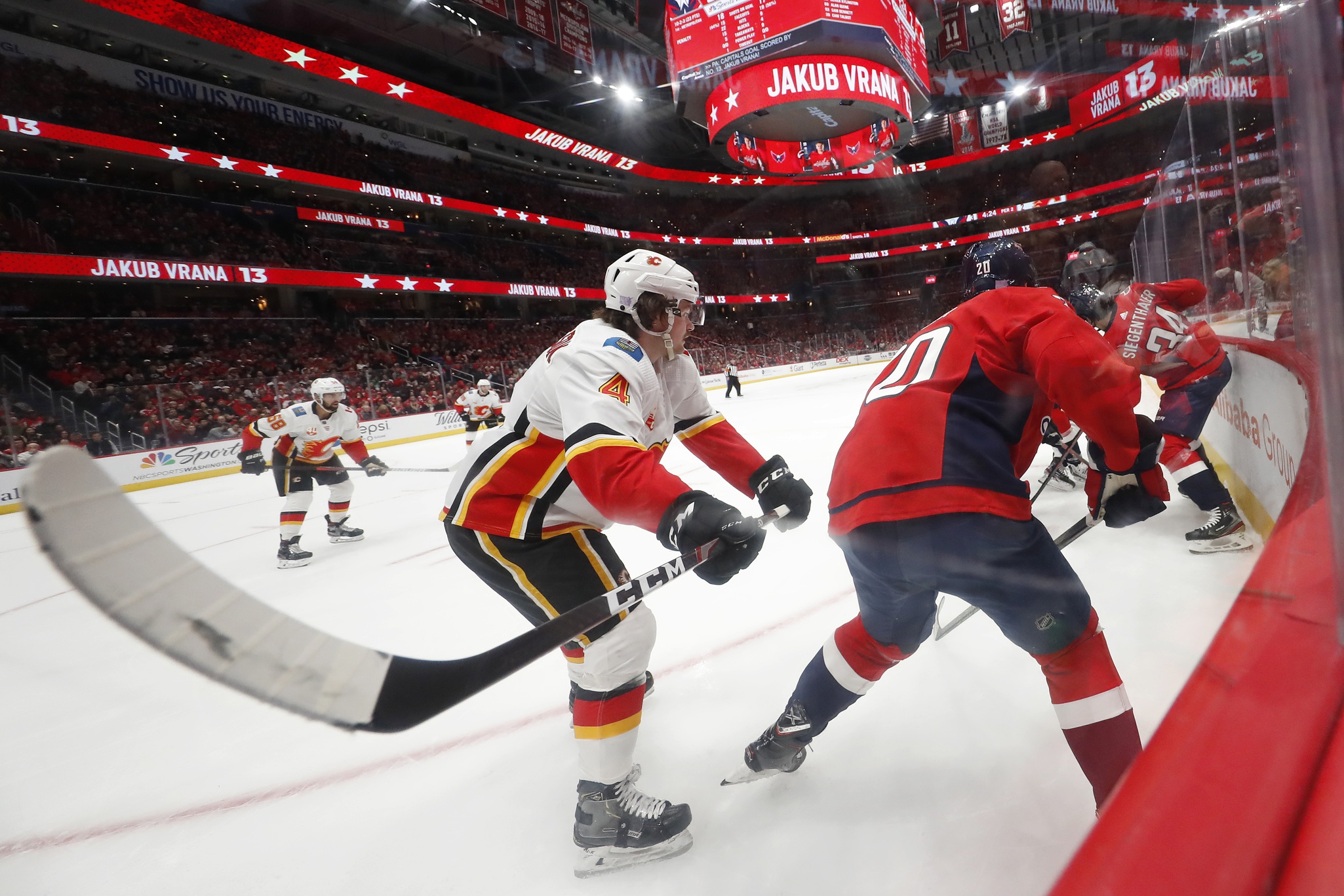 nhl players in action