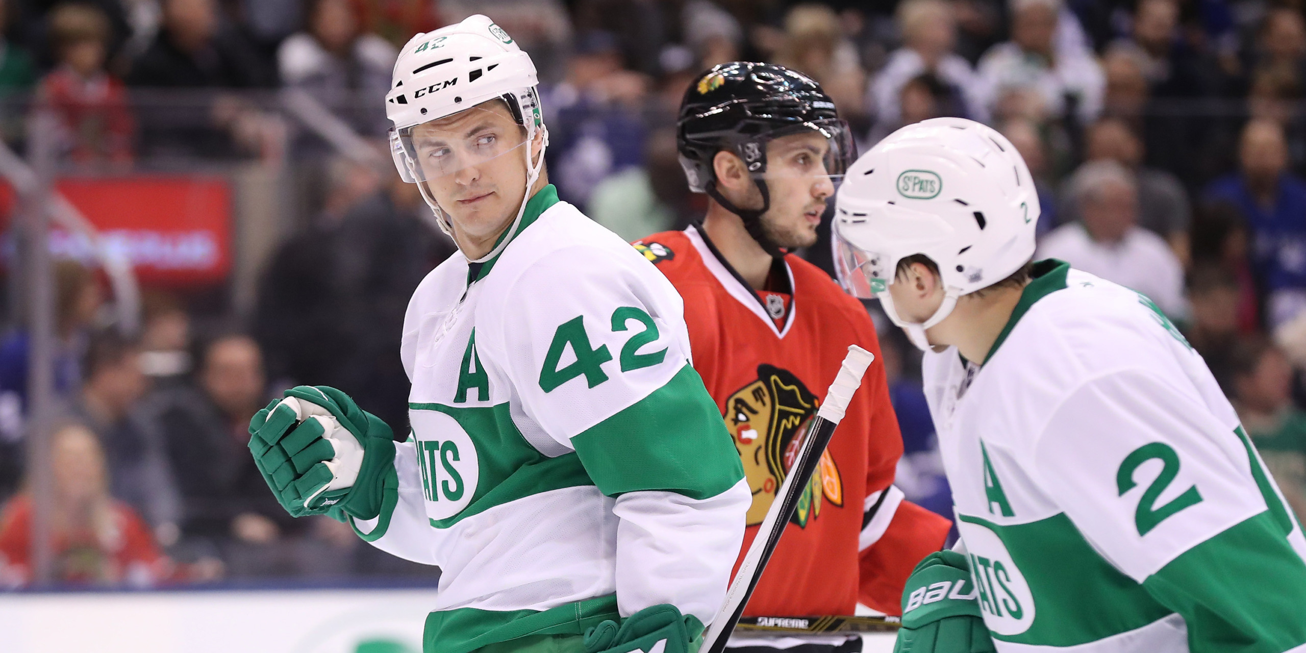 Maple Leafs Green Jerseys