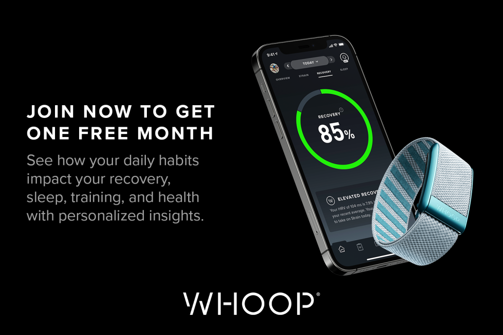 WHOOP: Get 30% back on a new WHOOP membership purchase, up to $50