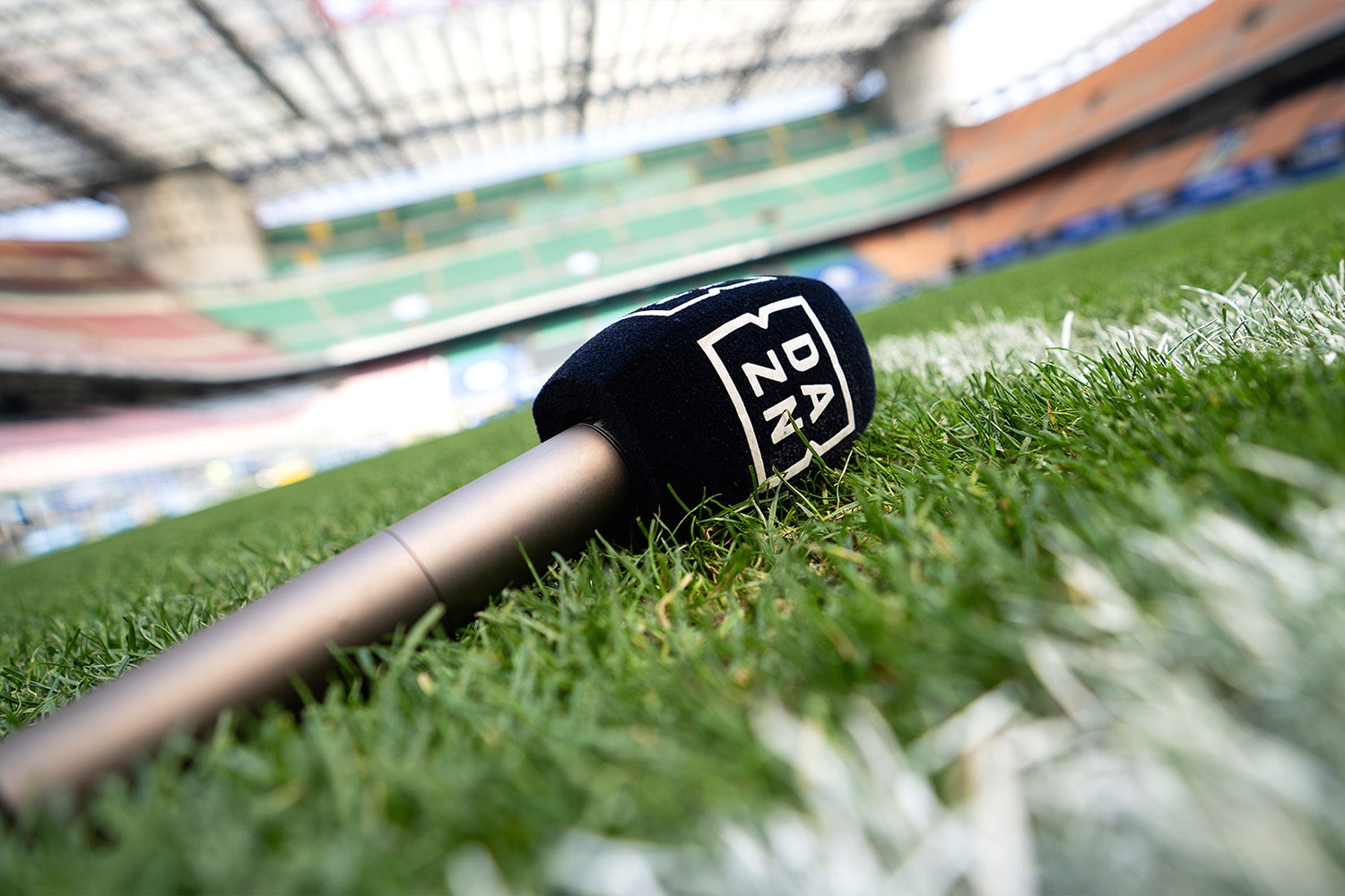 DAZN-microphone-on-grass