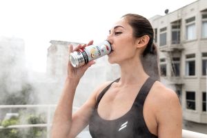 Woman-drinking-Celsius