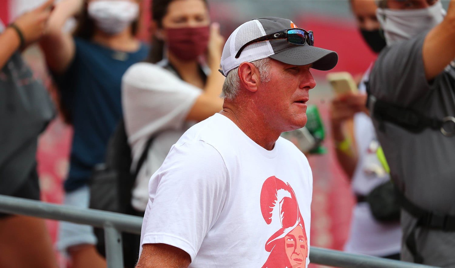 Brett Favre sues Shannon Sharpe, Pat McAfee, and Mississippi State Auditor Shad White .