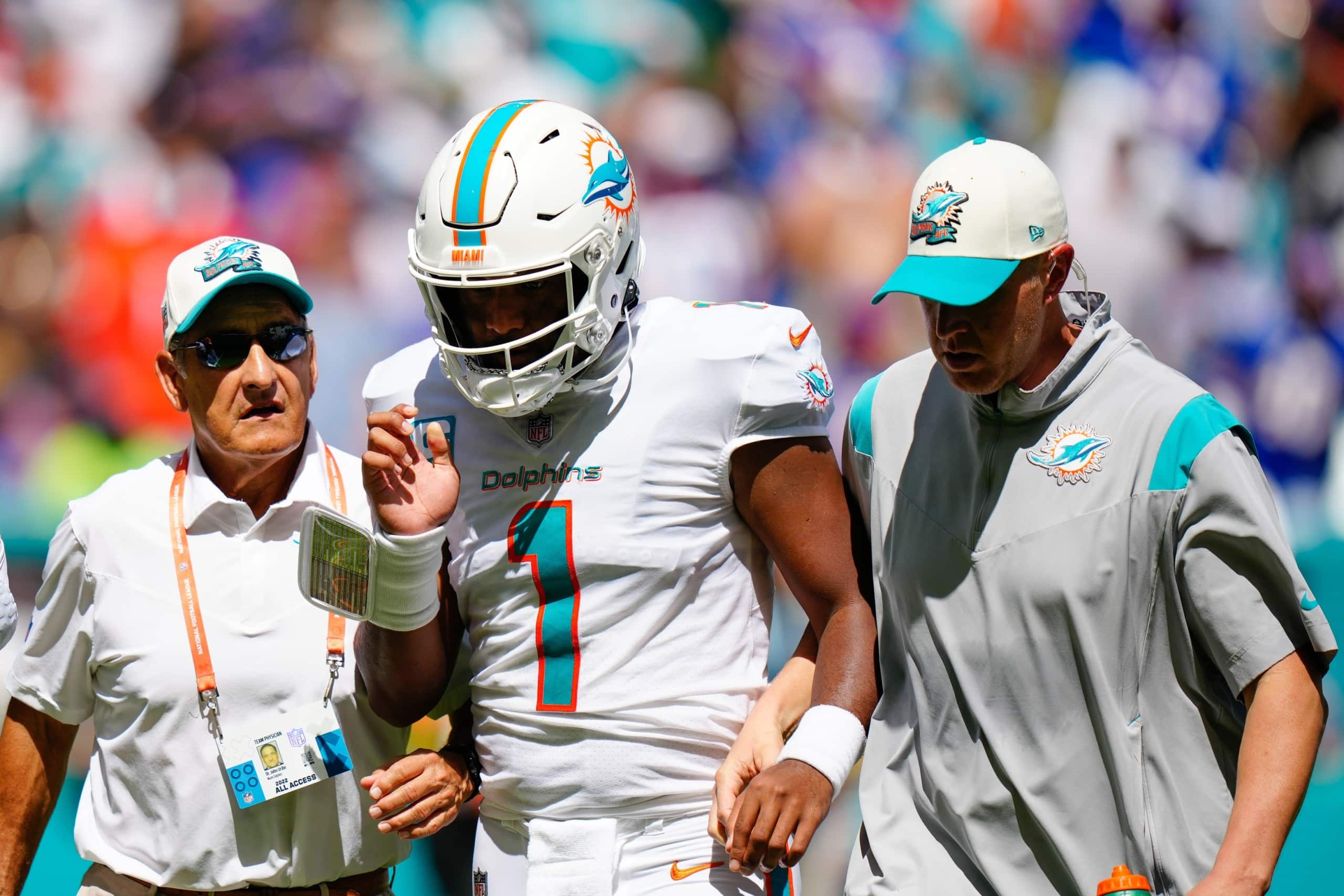 Tua Tagovailoa, Miami Dolphins quarterback, suffered concussion on