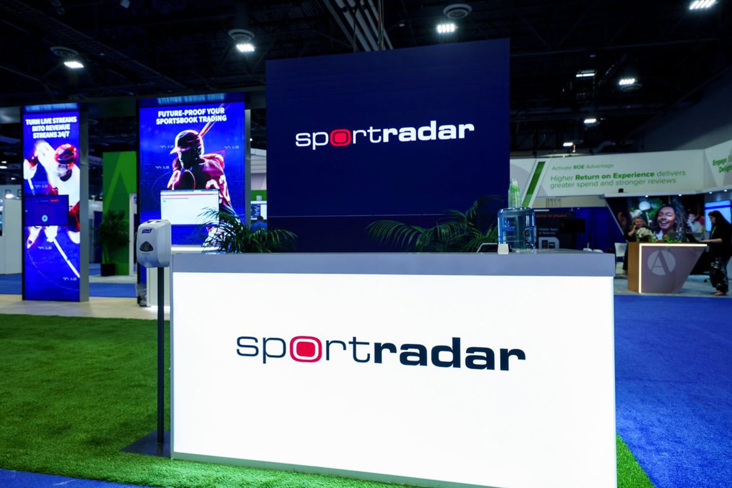 Sport Radar booth at event