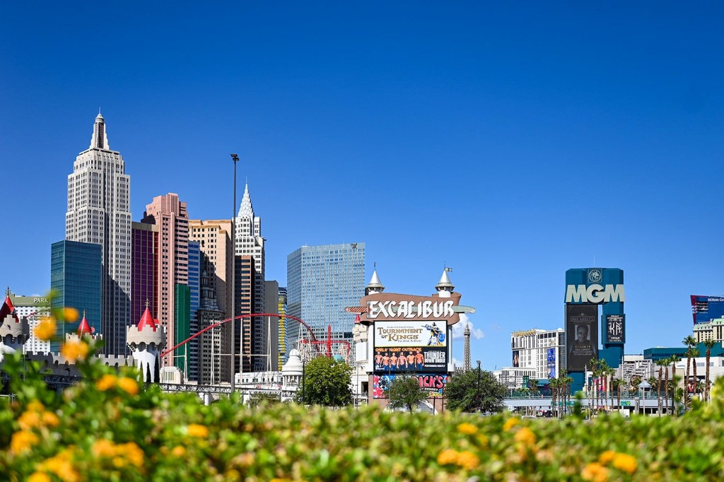 Casinos and attractions on the Las Vegas strip