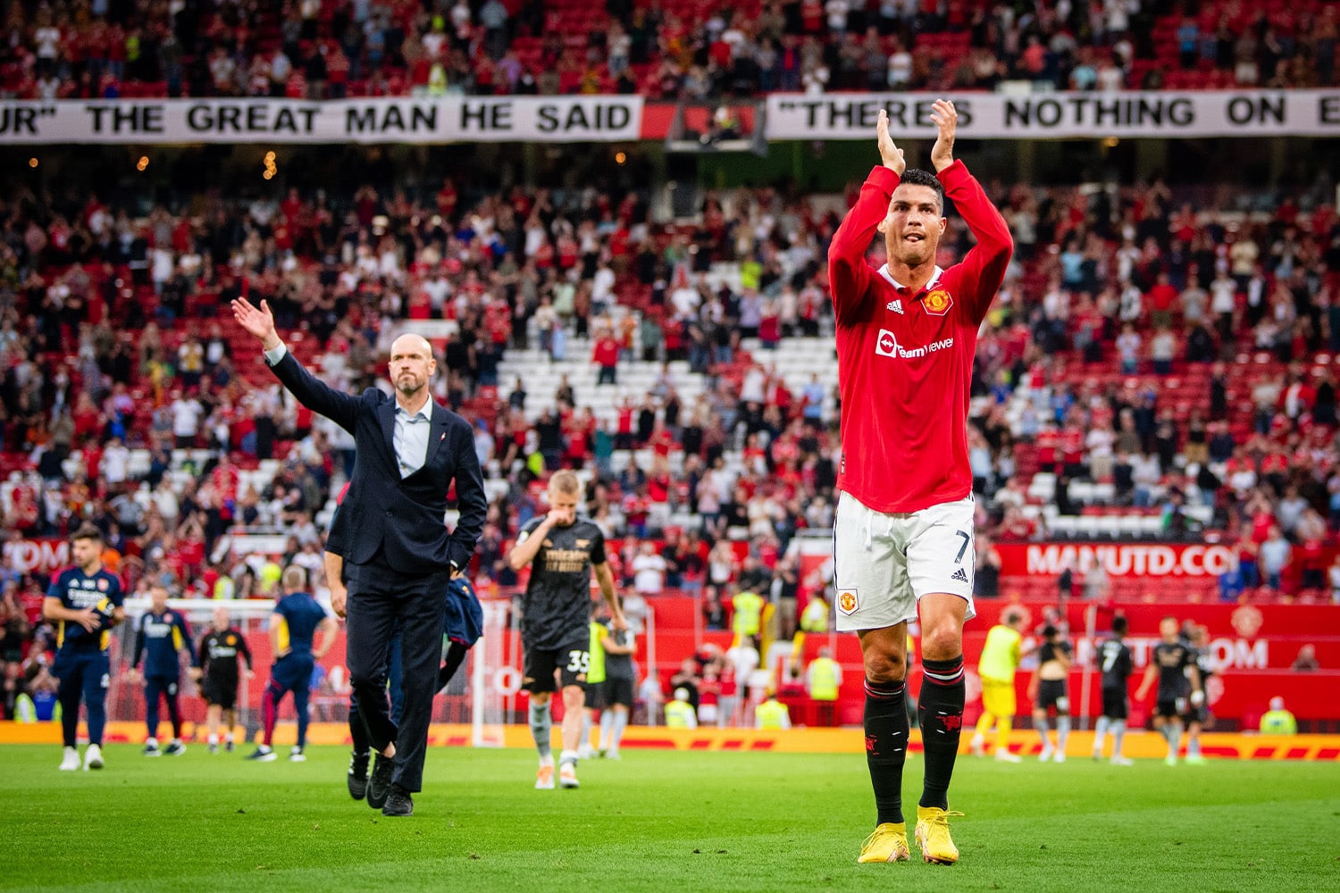 the beautiful game — Cristiano Ronaldo during the match vs