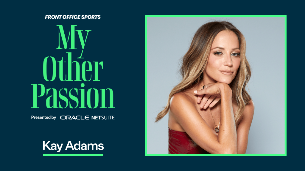 My Other Passions podcast advertisement for episode with Kay Adams