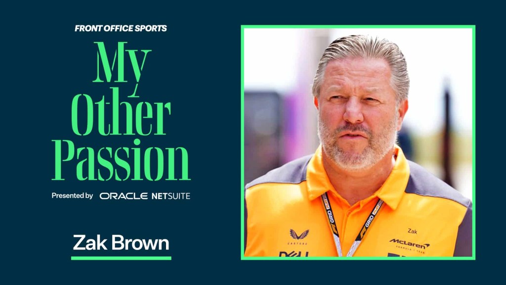 Advertisement for My Other Passion episode with guest Zak Brown of McLaren