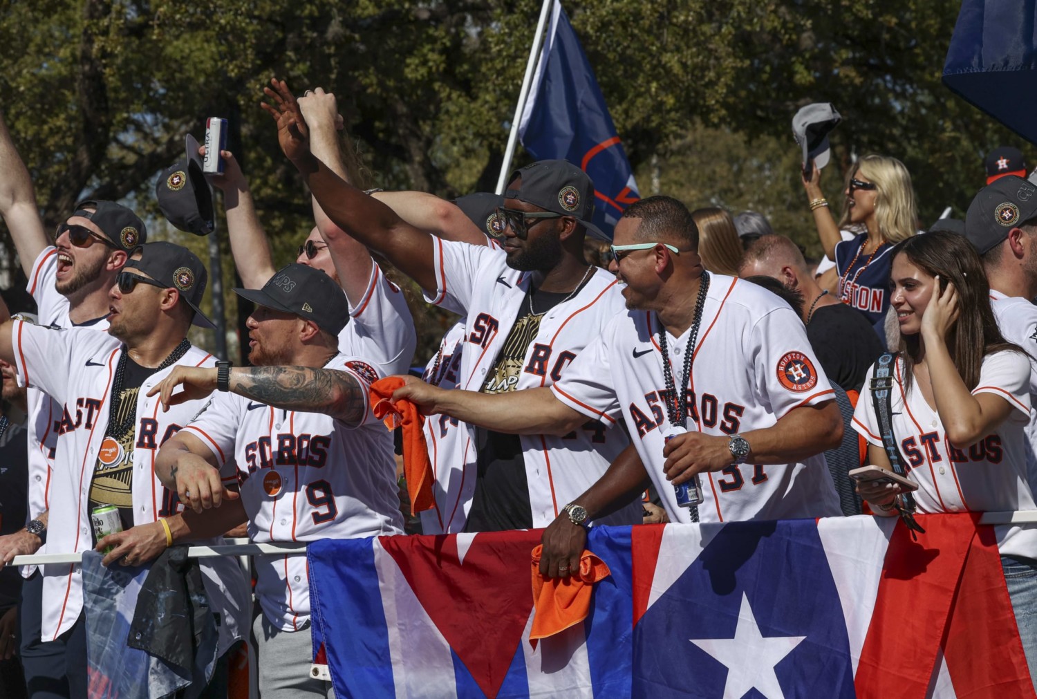 Houston Astro's participate in parade after winning World Series