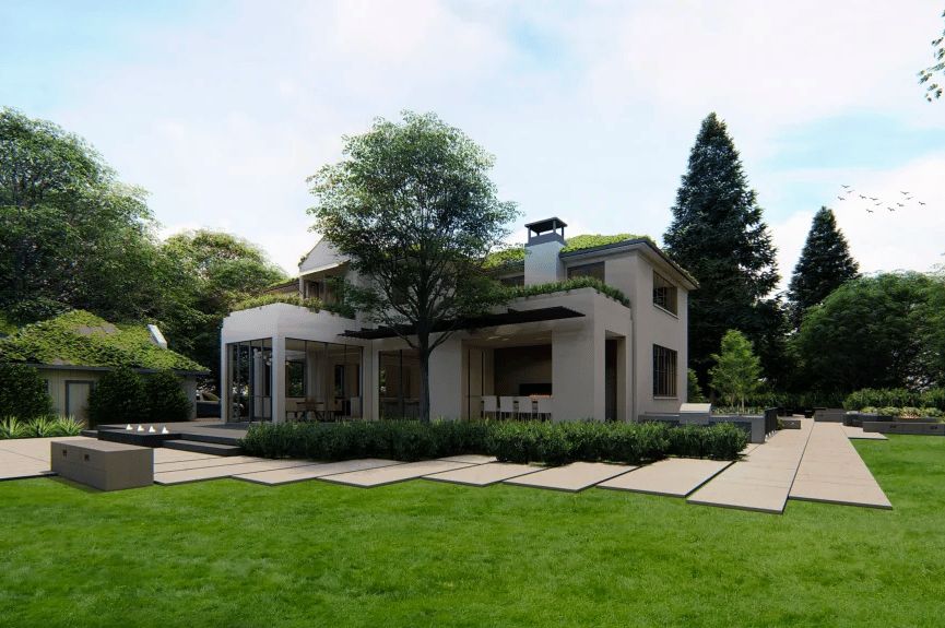 Back entrance of Steph Curry's home