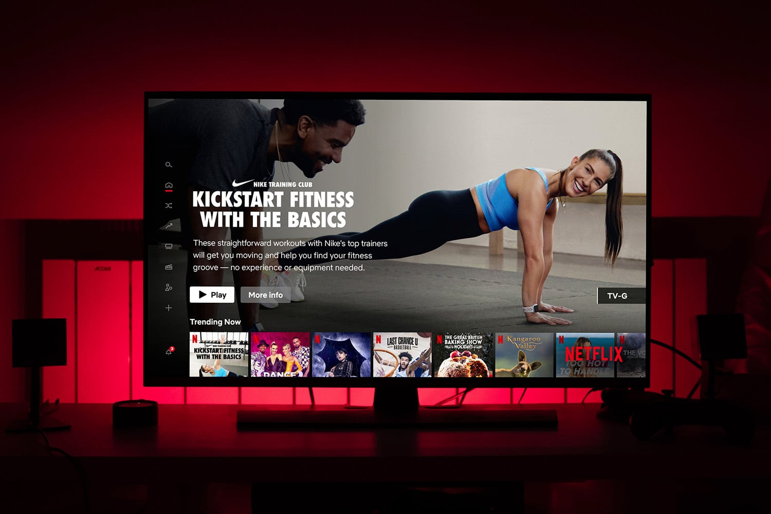 Nike Training Club offered through Netflix