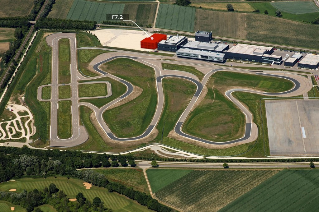 Arial view of Audi testing track