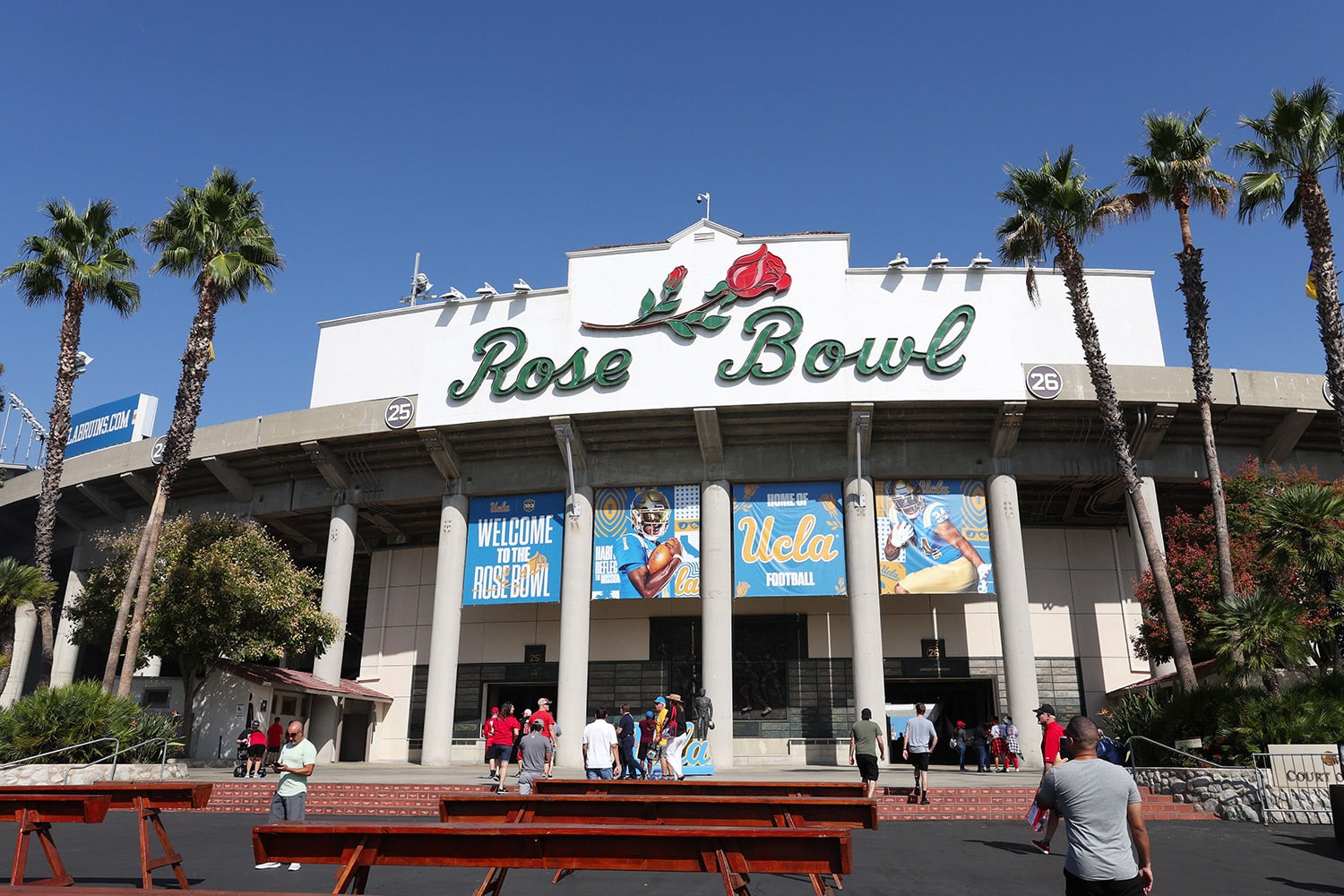 Entrance of Rose Bowl stadium