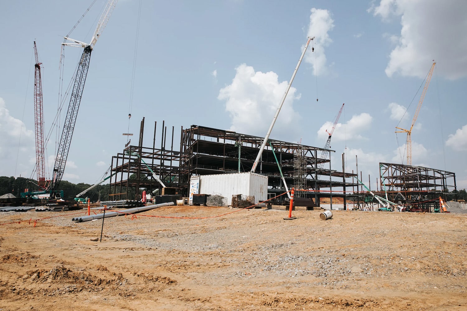 Construction site for Carolina Panthers facilities