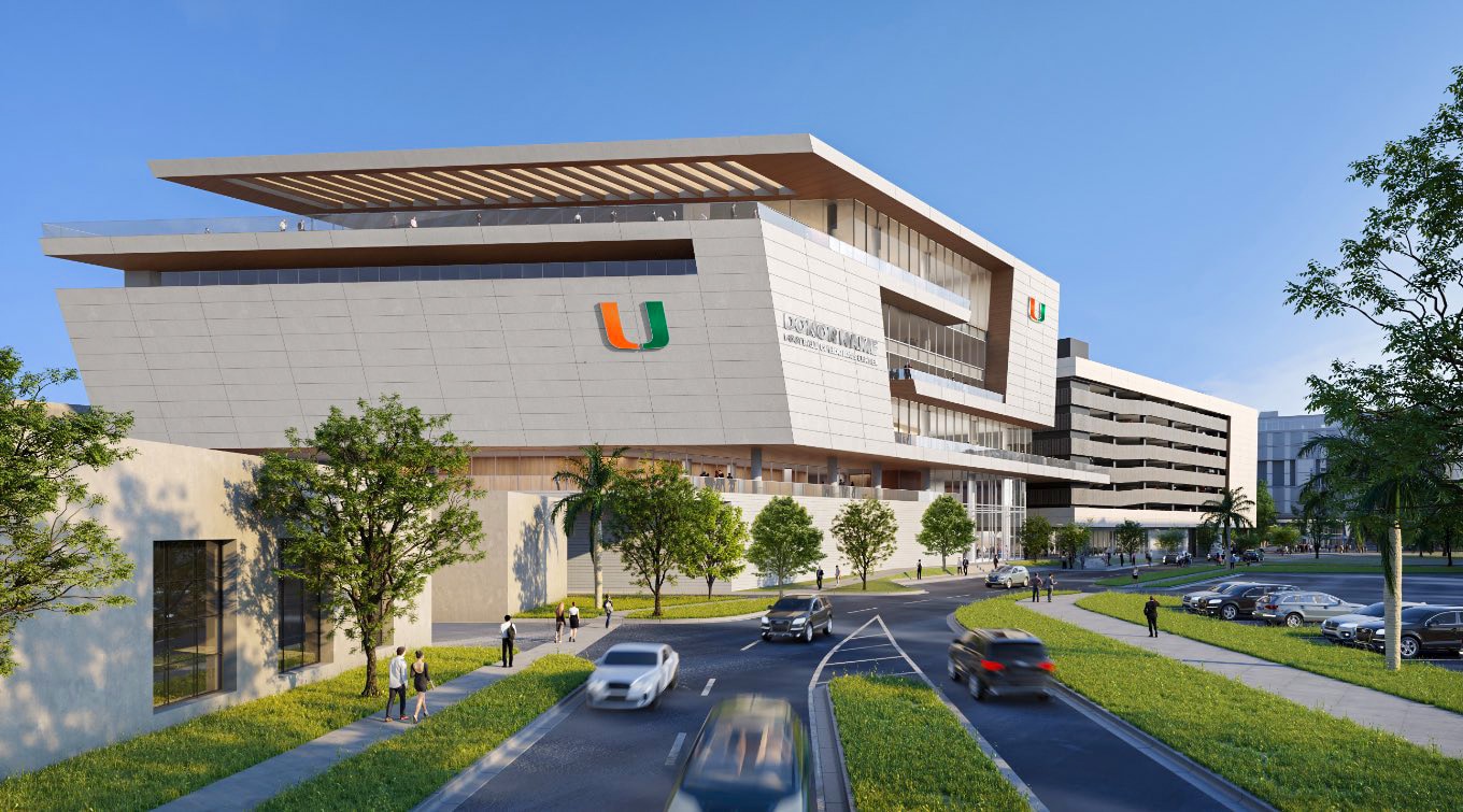 Renderings of athletic facilities at University of Miami