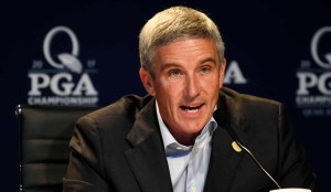 PGA Commissioner Jay Monahan speaks to media ahead of PGA Championship 