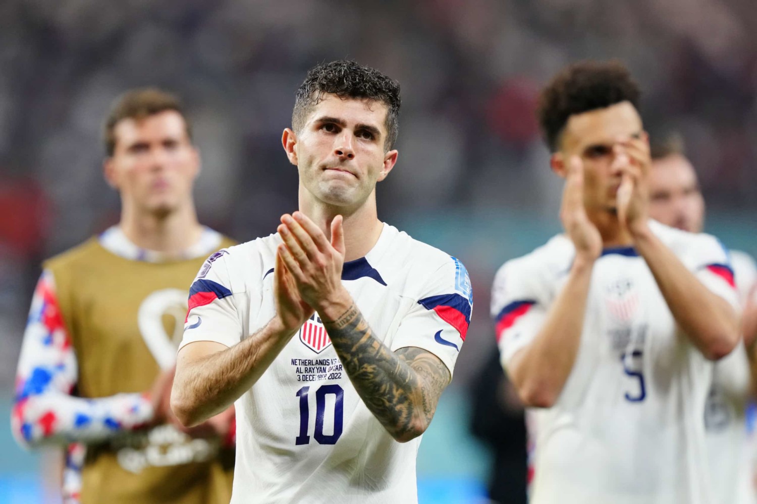 USMNT players, including Christian Pulisic, thank fans after losing World Cup match to 