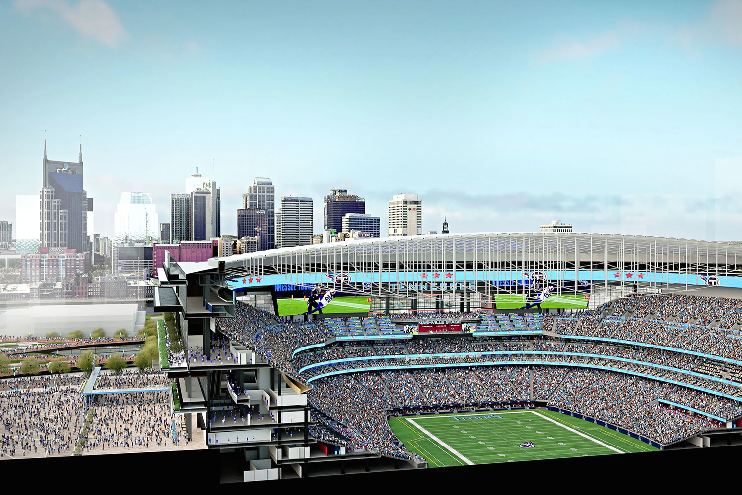 Nashville council approves new $2.1B Tennessee Titans stadium, to