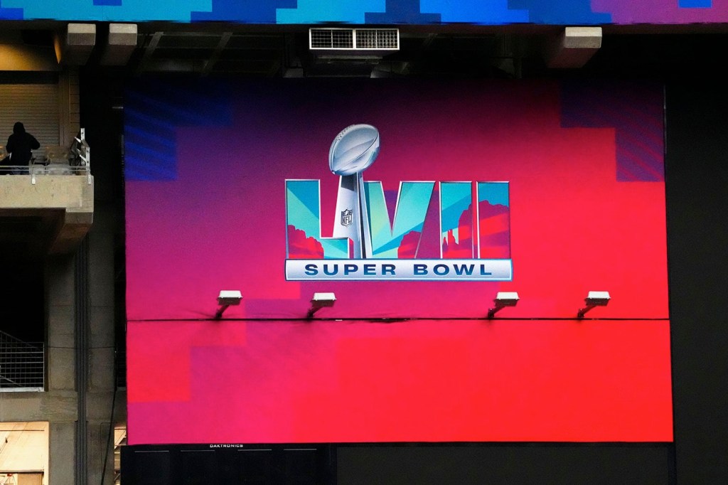 view of Super Bowl LVII signage