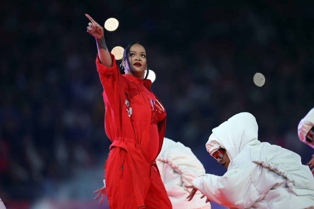 Rihanna makes history at Super Bowl.