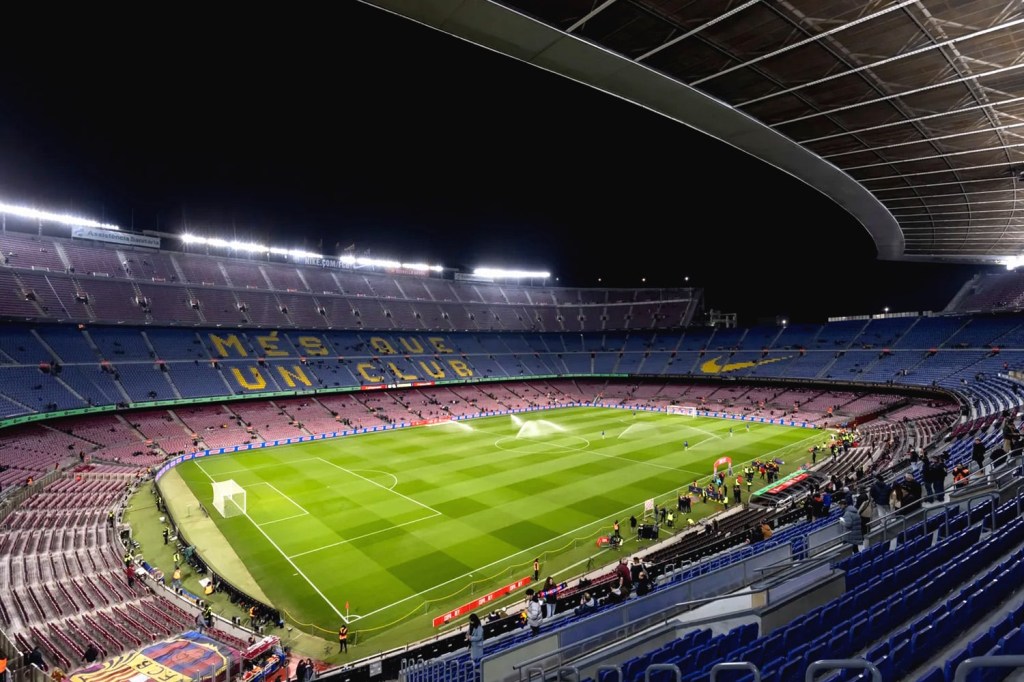 View of the FC Barcelona Spotify Camp Nou