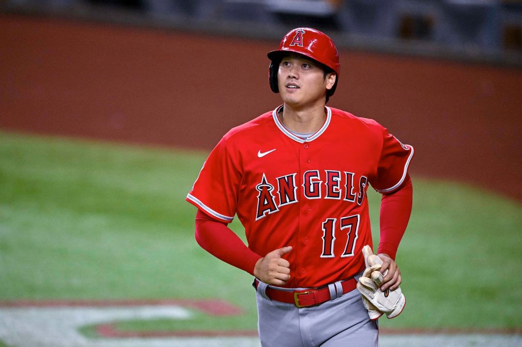 Los Angeles Angels designated hitter Shohei Ohtani