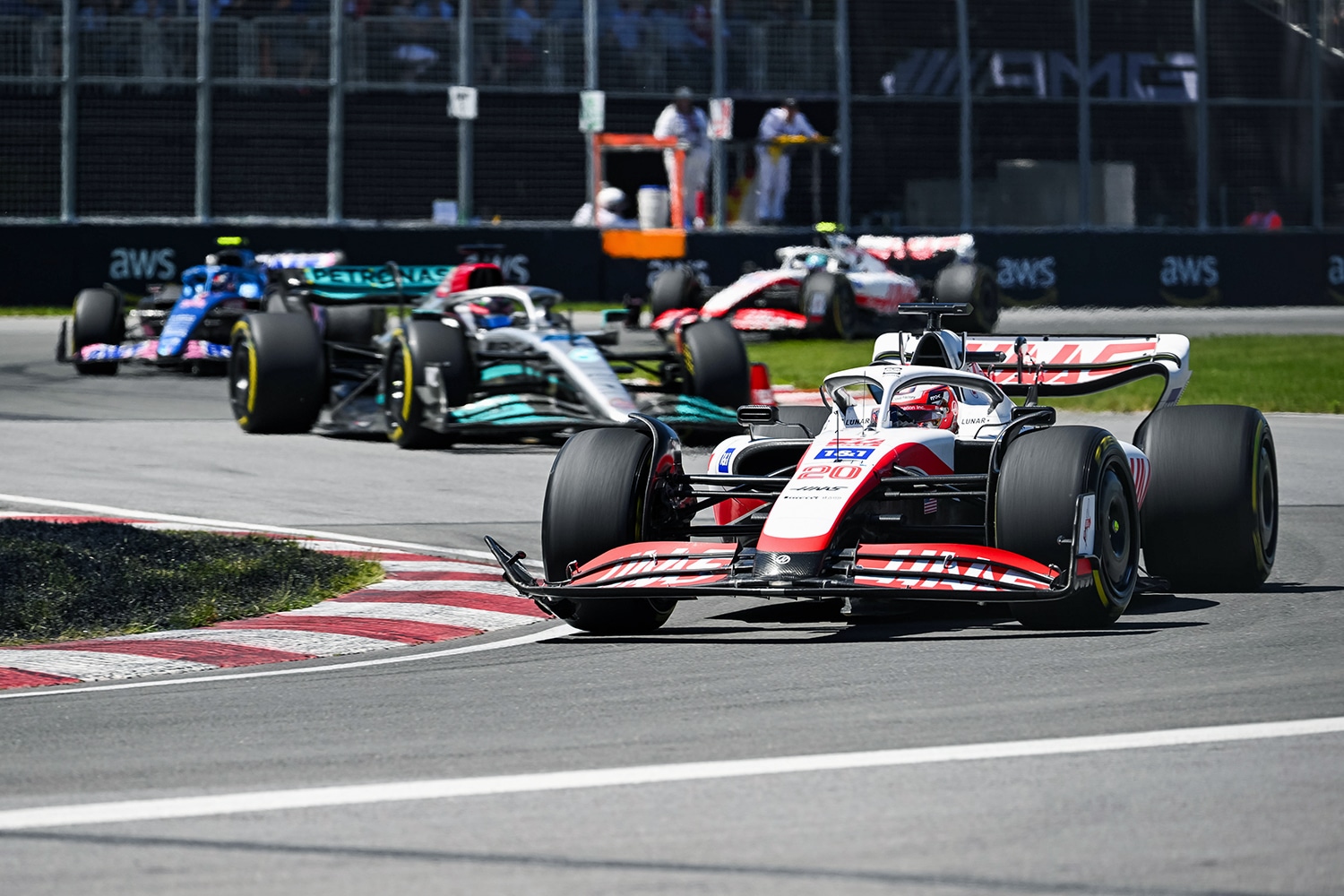 A group of Formula 1 drivers during the Montreal Grand Prix