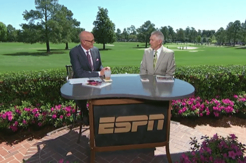 Andy North and Scott Van Pelt at The Masters