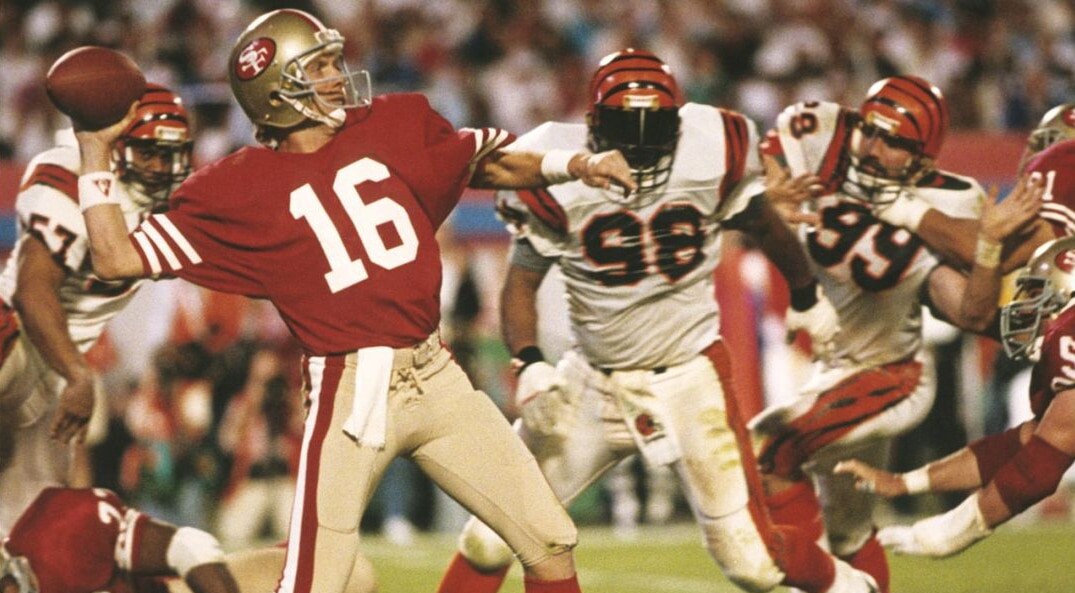 San Francisco 49ers quarterback Joe Montana