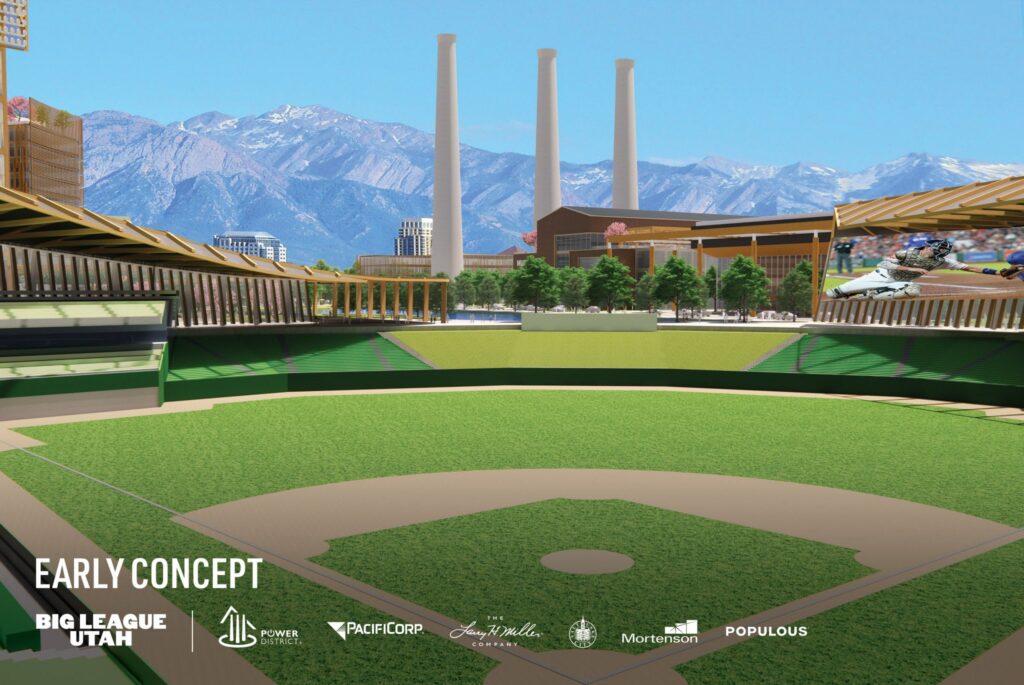 Salt Lake City baseball stadium renderings