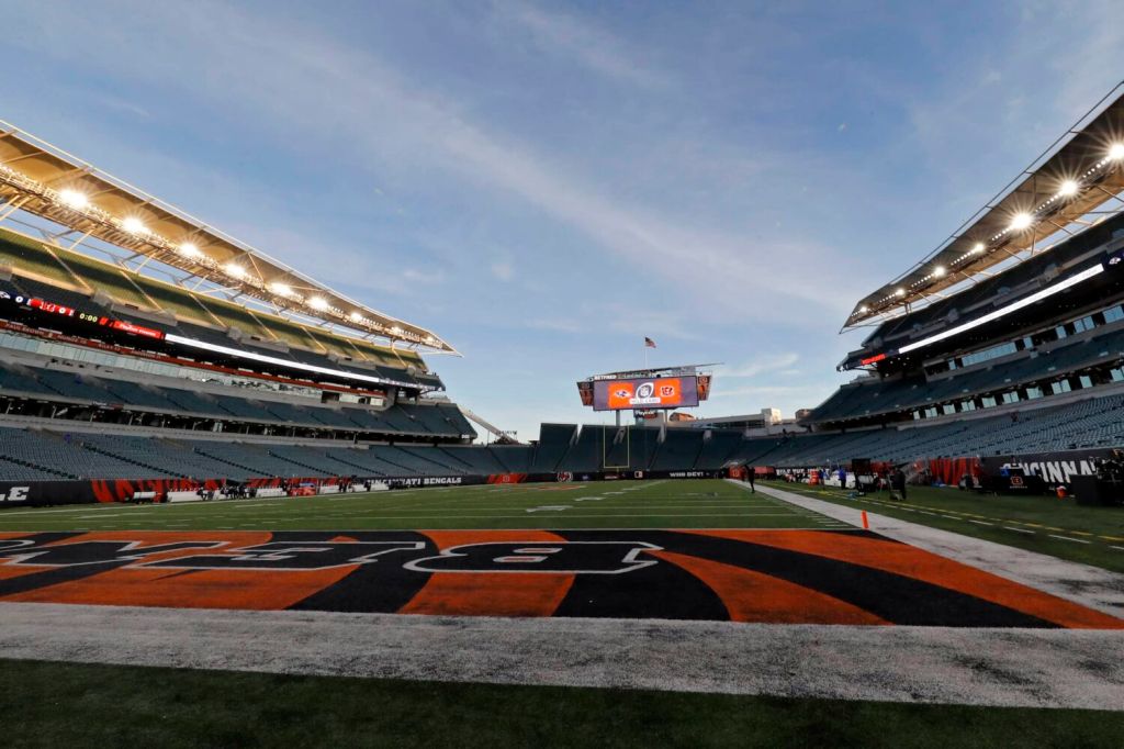 A general view of the field at Paycor Stadium in Cincinnati.
