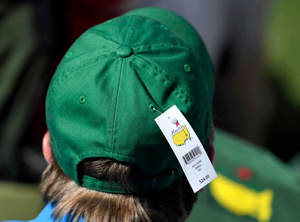 Masters' souvenir hat.