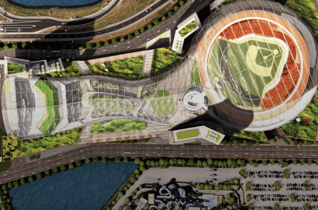 A rendering of the Orlando Dreamers proposed stadiums.