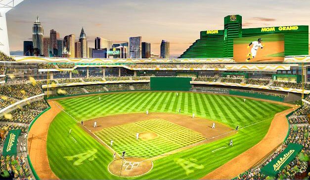 The A's have shared renderings of its proposed Las Vegas stadium.
