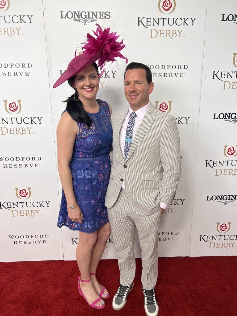 Ian and Leah Rapoport at Kentucky Derby.